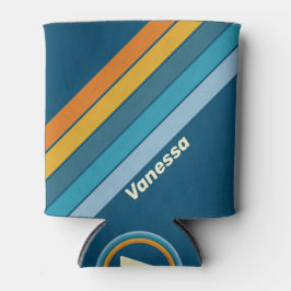 Blue Sun Stripes with Name Dosenkühler