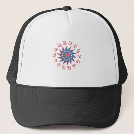 Blue Sun Truckerkappe (Vorderseite)