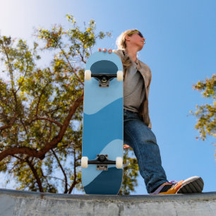 Blue Sun und Wave Halb Pipe Skateboard