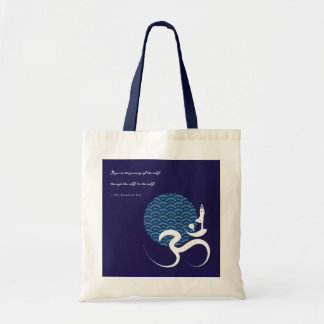 Blue Sun Yoga Spiritual Asian Om Om Calligraphy Tragetasche