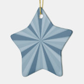 Blue Sunburst Keramikornament (Links)
