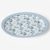 Blue Sunday ME/CFS Awareness Plate Pappteller (Schrägansicht)