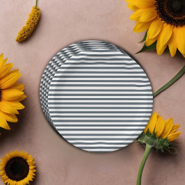 Blue Sunflower Baby Dusche Pappteller