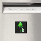 Blue Sunflower Elephant Outfit verbreitet psychisc Magnet (In Situ (Geschirrspüler))