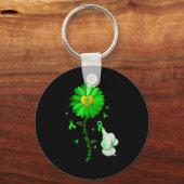 Blue Sunflower Elephant Outfit verbreitet psychisc Schlüsselanhänger (Vorderseite)