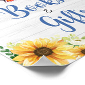 Blue Sunflower GRILLEN Baby Duschbücher und Gesche Poster (Ecke)