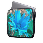 Blue Sunflower Laptop Sleeve (Vorderseite Links)