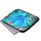 Blue Sunflower Laptop Sleeve (Vorne Knopf)