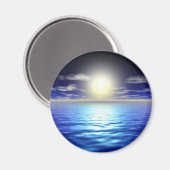 Blue Sunrise Magnet (Vorderseite/Rückseite)