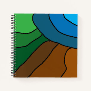 Blue Sunrise Notebook Notizblock