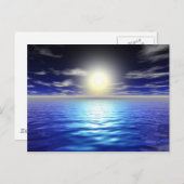 Blue Sunrise Postkarte (Vorne/Hinten)