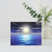 Blue Sunrise Postkarte (Stehend Vorderseite)
