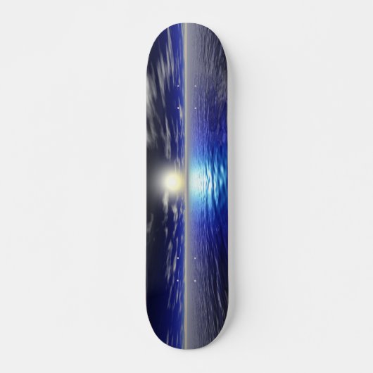 Blue Sunrise Skateboard (Vorne)