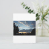 Blue Sunset Dreams Postkarte (Stehend Vorderseite)