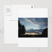 Blue Sunset Dreams Postkarte (Vorne/Hinten)