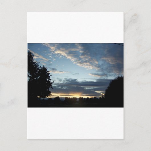 Blue Sunset Dreams Postkarte (Vorderseite)