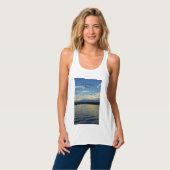 Blue Sunset Lake Ozarks Tank Top (Vorderseite Vollansicht)