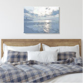 BLUE SUNSET LEINWANDDRUCK (Insitu (Schlafzimmer))