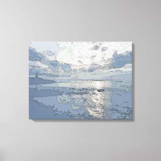 BLUE SUNSET LEINWANDDRUCK (Vorderseite)