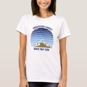 Blue Sunset Mountain Custom Family Wiedersehen Wom T-Shirt (Vorderseite)