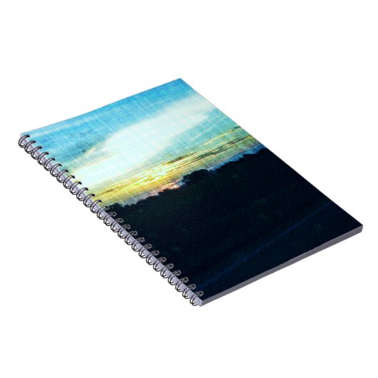 Blue Sunset Notizblock (Rechte Seite)