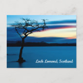 Blue Sunset over Loch Lomond, Scotland Postcard Postkarte (Vorderseite)
