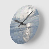 BLUE SUNSET RUNDE WANDUHR (Winkel)