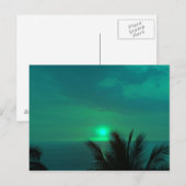 Blue Sunset Sky Postcard Postkarte (Vorne/Hinten)