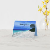 Blue Sunset Thinking Your Cards Karte (Gelbe Blume)