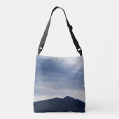 Blue Sunset Tragetaschen Mit Langen Trägern (Rückseite)