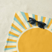 Blue Sunset Wave Beach Handtuch (Beispiel)