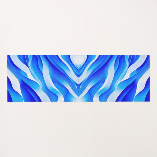 BLUE SUPER WAVES YOGAMATTE (Rückseite (Horizontal))