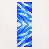BLUE SUPER WAVES YOGAMATTE (Vorderseite)