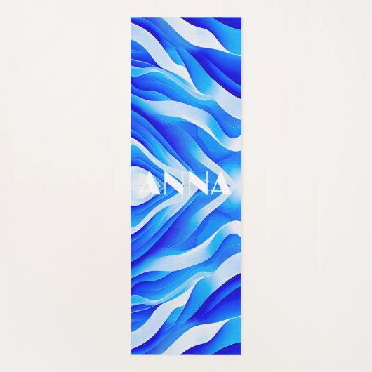 BLUE SUPER WAVES YOGAMATTE (Vorderseite)