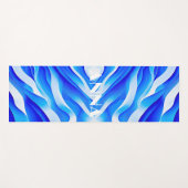 BLUE SUPER WAVES YOGAMATTE (Vorderseite (Horizontal))