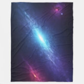 Blue Supernova Nebula Cosmic Deep Space Fleecedecke (Vorderseite)