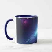 Blue Supernova Outer Space Nebula Astronomy Tasse (Links)