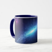 Blue Supernova Outer Space Nebula Astronomy Tasse (Vorderseite Links)