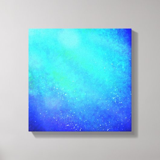 Blue Supernova - Vibrannte Canvas Print Leinwanddruck (Vorderseite)