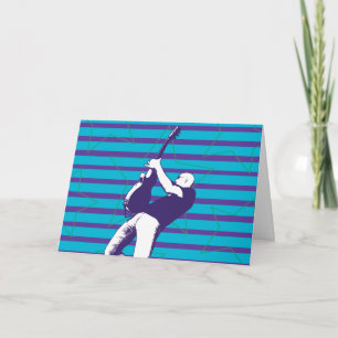 Blue Superstar Birthday Card Karte