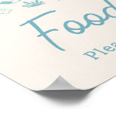 Blue Surf Baby on Board Baby Showfood Poster (Ecke)