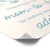 Blue Surf Baby on Board Envelope Station Poster (Ecke)