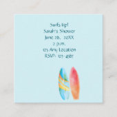 Blue Surf steht auf Begleitkarte (Vorderseite)