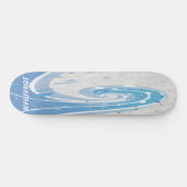 BLUE SURF WAVES SKATEBOARD (Horizontal)