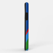 Blue Surfboard Design iPhone Surfthema Case-Mate iPhone Hülle (Hinten/Rechts)