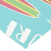 Blue Surfboard Table Runner Kurzer Tischläufer (Ecke)