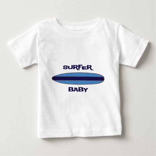 Blue Surfer Baby Baby T-shirt (Vorderseite)