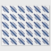 Blue Surfer Baby Geschenkpapier (Flach)
