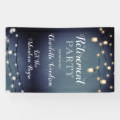 Blue Surprise Retirement Party Banner (Horizontal)