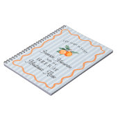 Blue Süsse Hauptpresse Favorite Erinnerungen Braut Notizblock (Linke Seite)